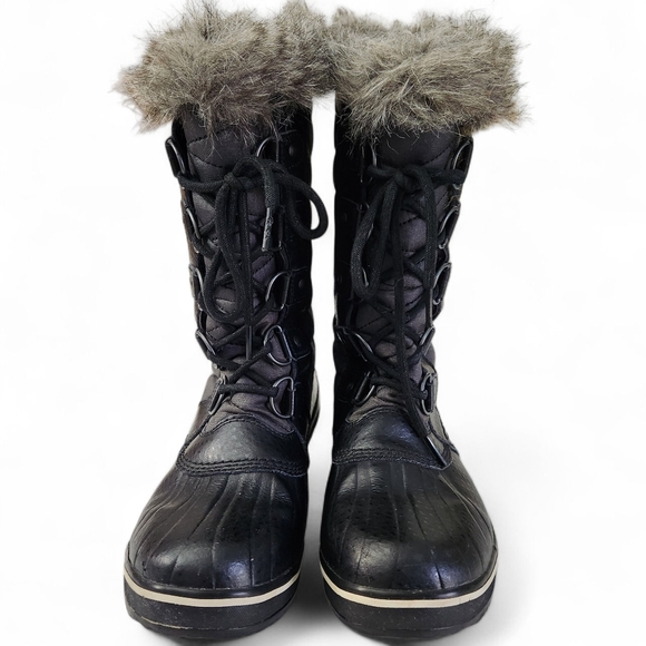 SOREL Tofino black and charcoal  quilted waterproof winter boots 7 - Picture 4 of 12